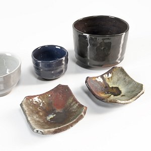 3D corona japanese tableware set