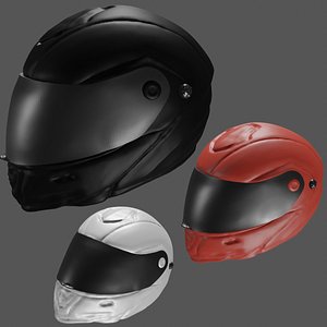 Motorcycle helmet 3D model