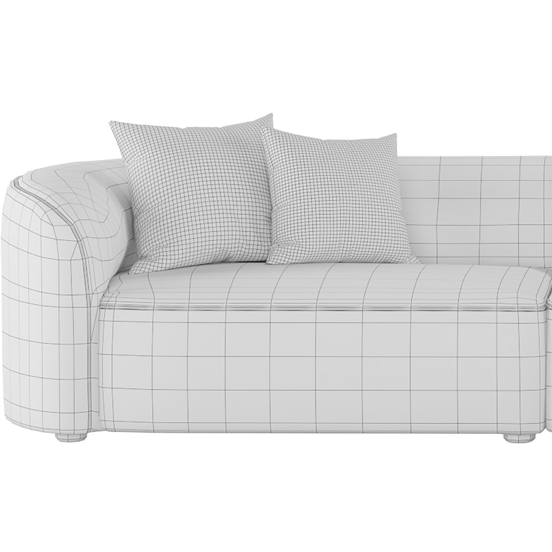 3D Formia Sectional Sofa By Acanva - TurboSquid 2071483