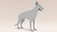German Shepherd  Dynamic Fur Ears Tail 3D model