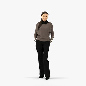 3D scanned realistic human model