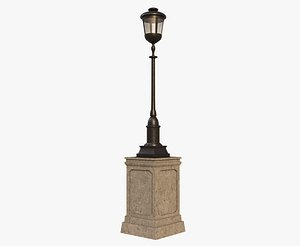 3D model Pillar Lamp Street
