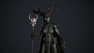 3D Forest Witch model