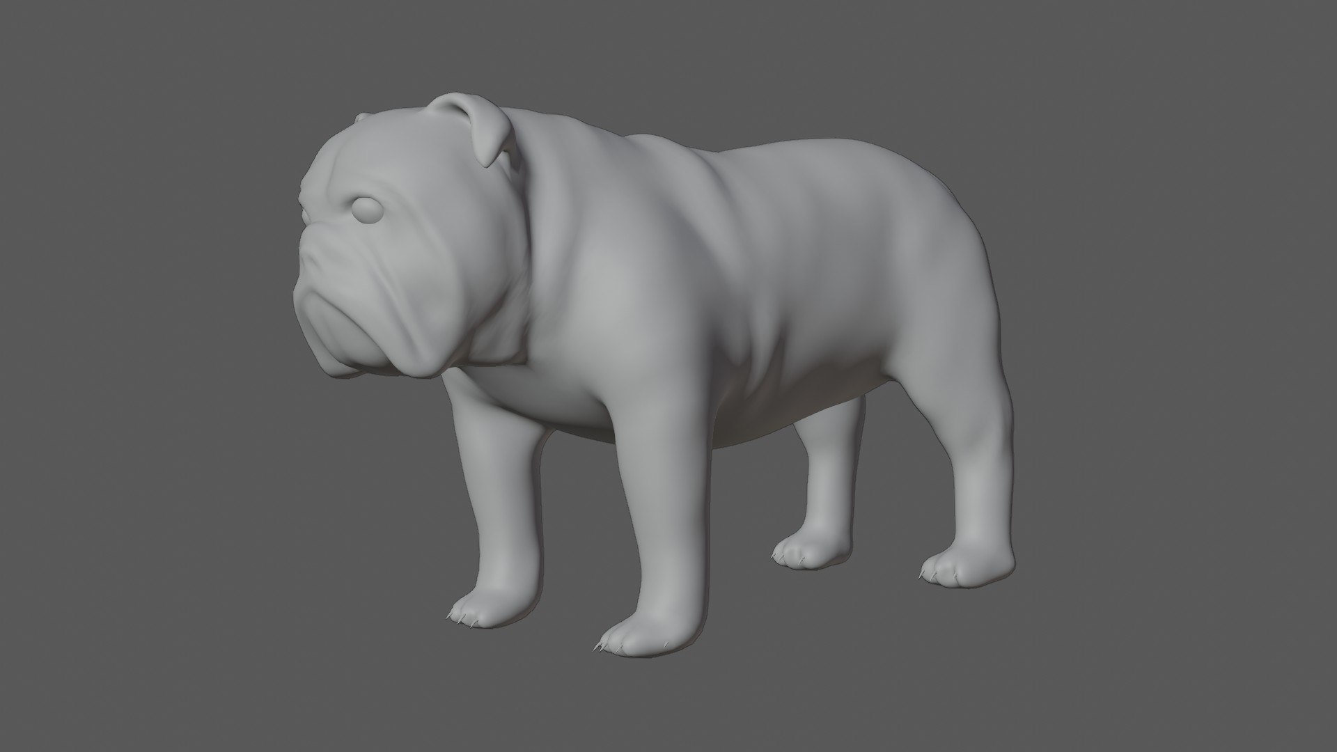 Rigged low poly bulldog 3D model - TurboSquid 1812763