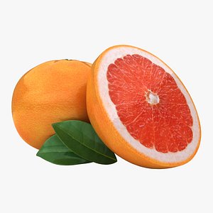 realistic grapefruit pose 2 3d 3ds
