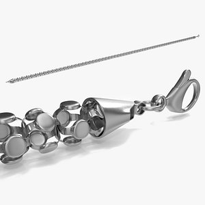 Popcorn Chain Silver 3D model