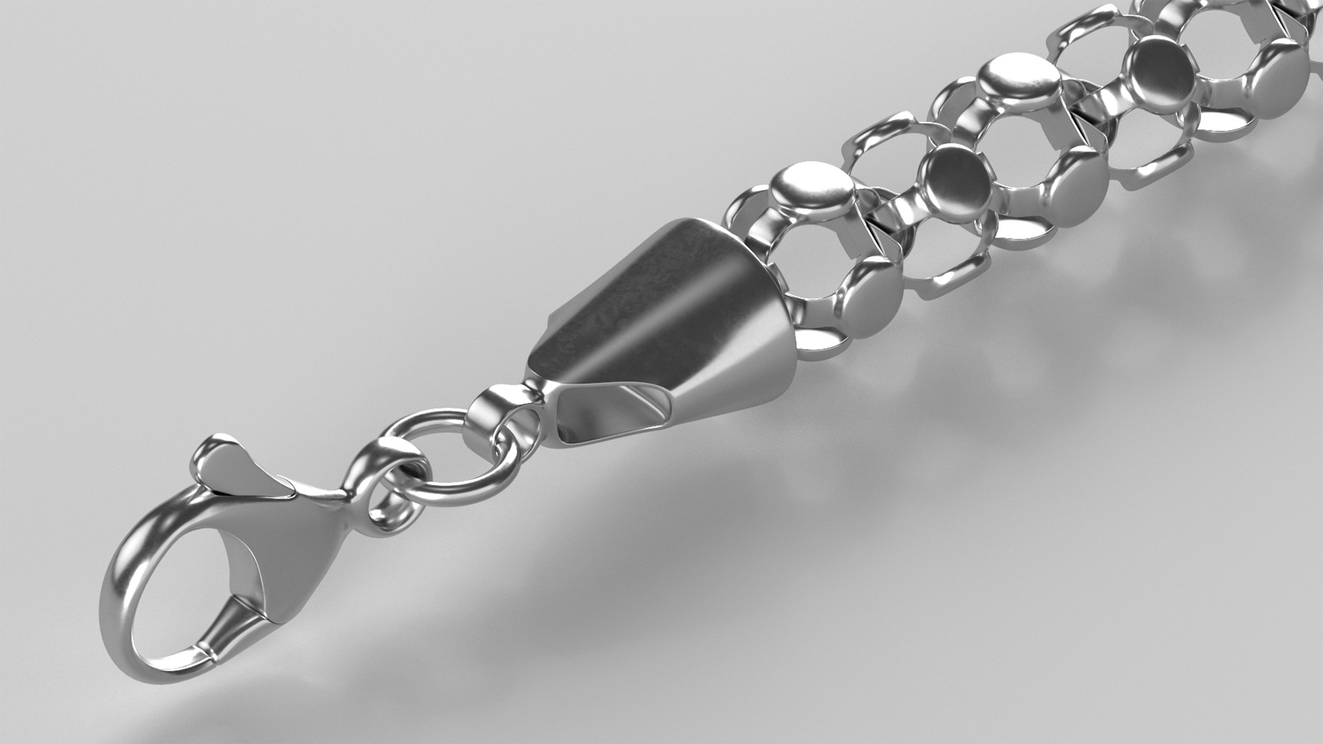 Popcorn Chain Silver 3D Model - TurboSquid 2239676