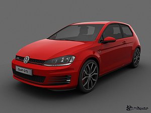 3dsmax volkswagen golf gti 3