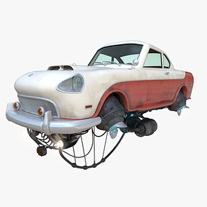 fly car el justicialista 3d model