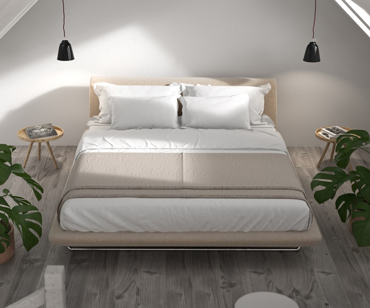 3d Max Siena Bed B Italia