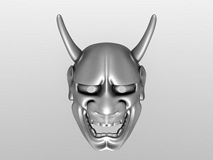 3d model japanese mask