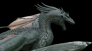 Dragon PBR Low-poly 3D model