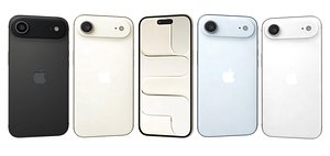 3D Apple iPhone Air All Colors