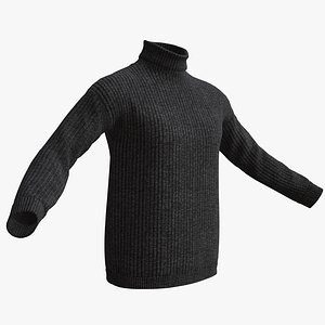 3D sweater black