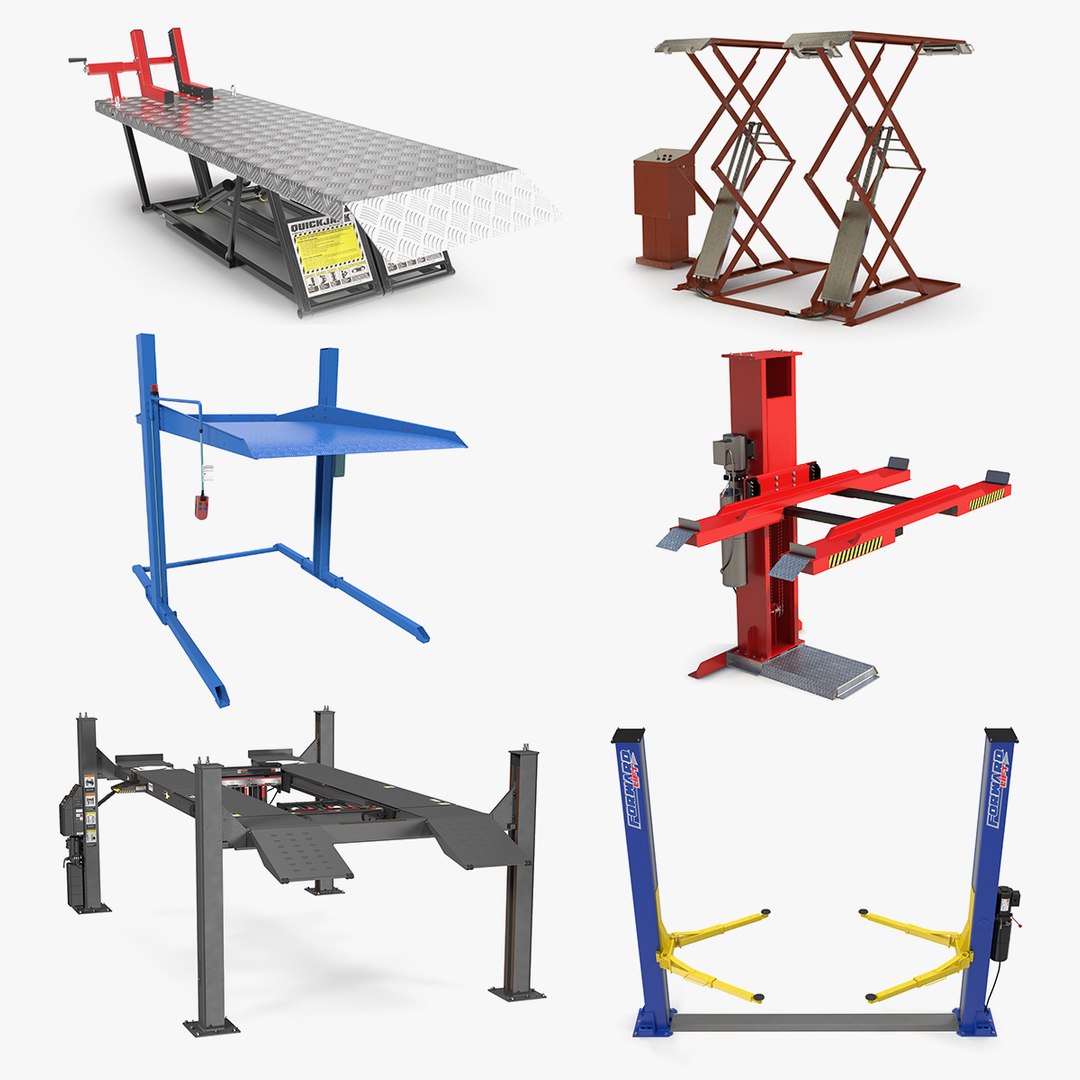 modèle 3D de Car Lifts Collection 4 TurboSquid 1676626