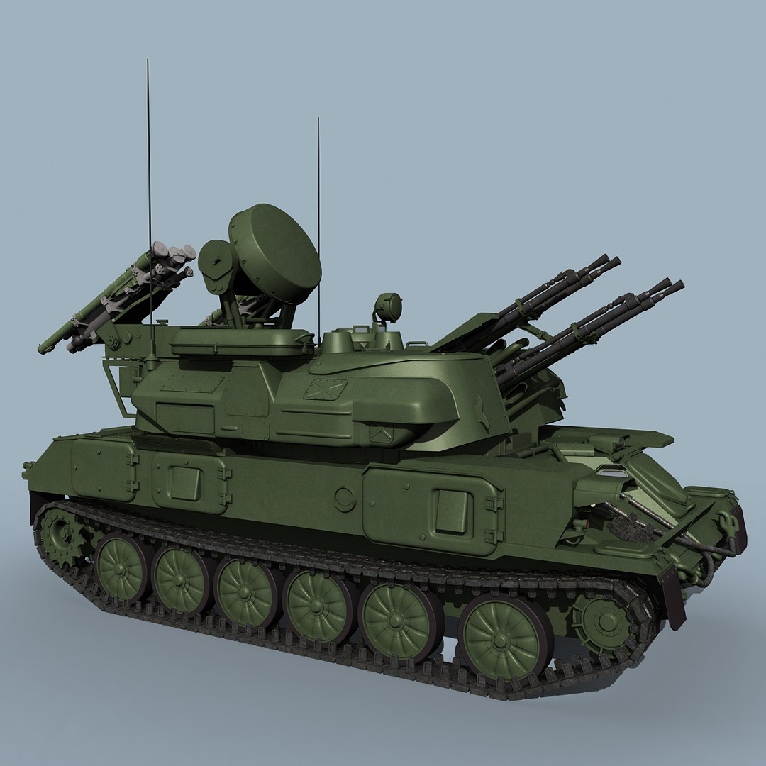 3d Model Of Shilka M4 Zsu-23-4