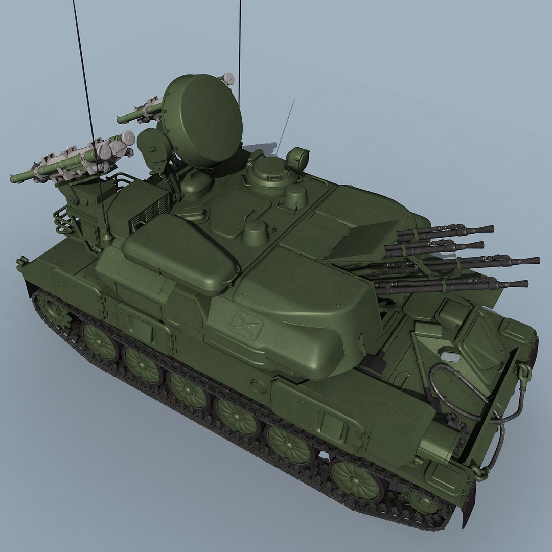 3d Model Of Shilka M4 Zsu-23-4