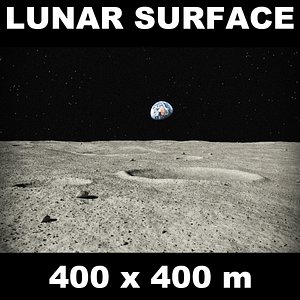 3d model lunar surface