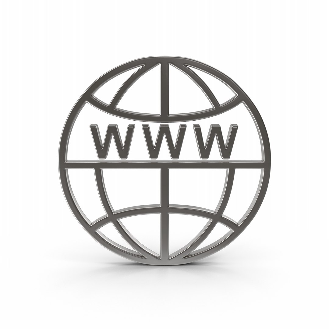 3D Web Icon Silver - TurboSquid 2316645