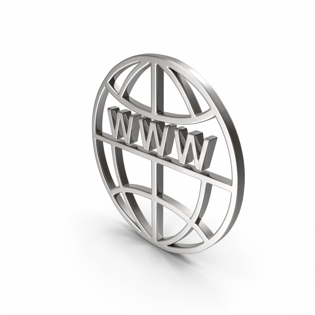 3D Web Icon Silver - TurboSquid 2316645