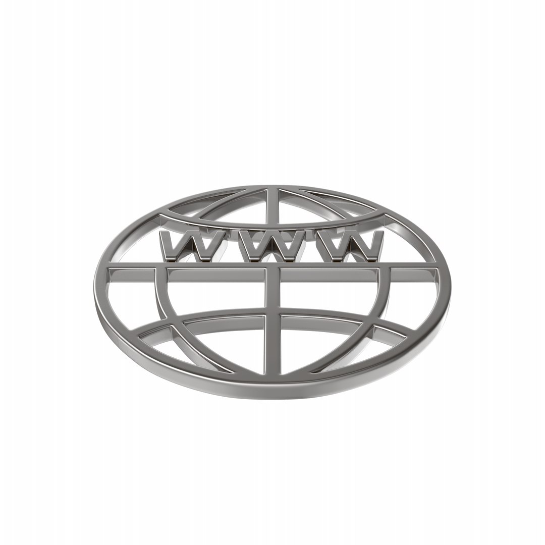 3D Web Icon Silver - TurboSquid 2316645