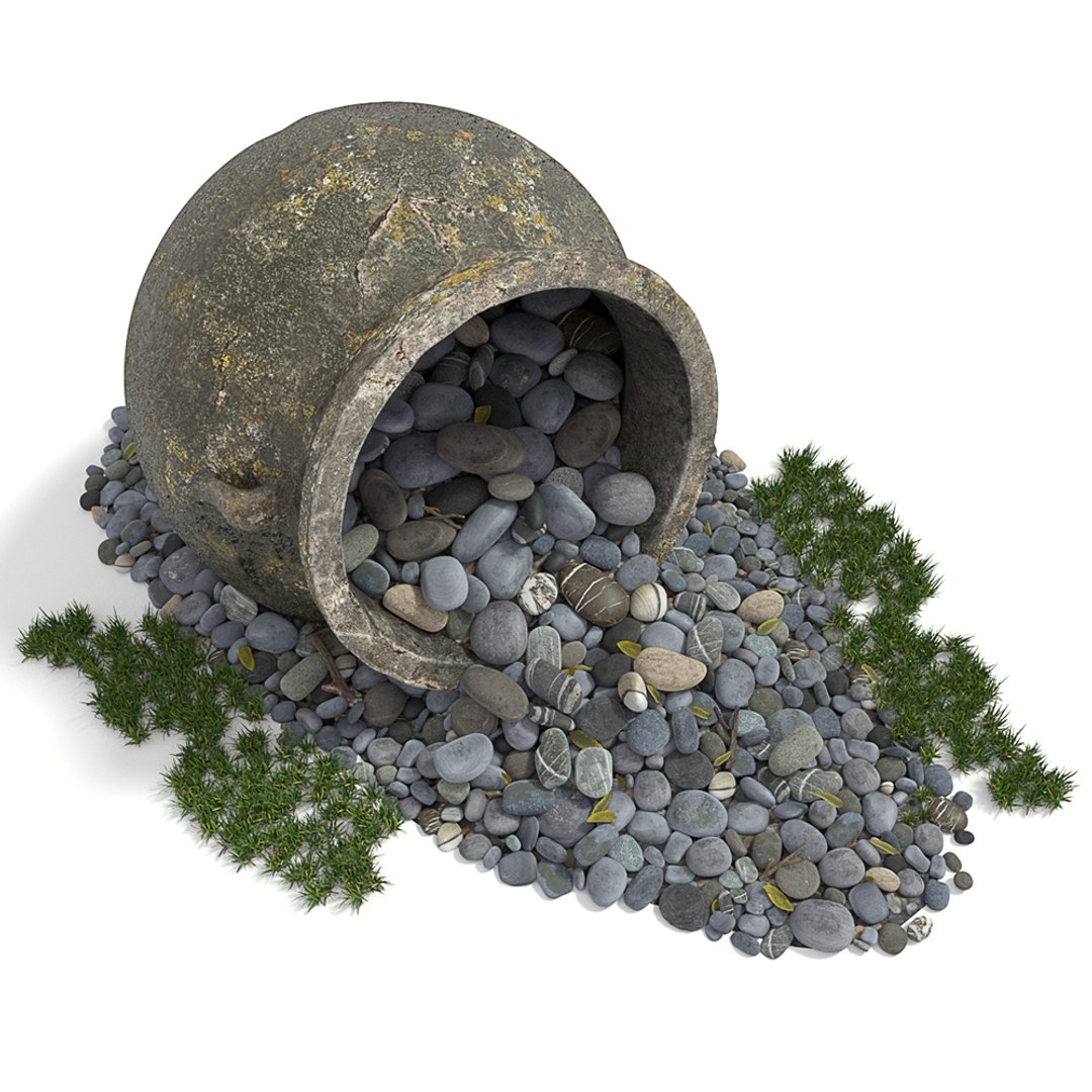X Decorative Vase Pebbles