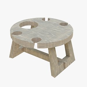 wooden table wine model
