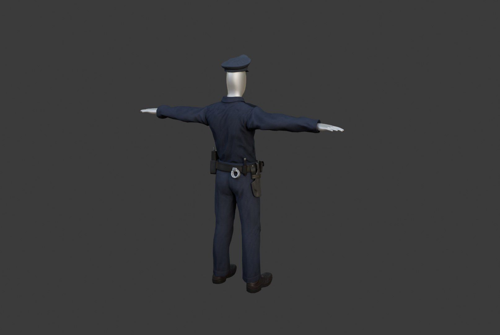 3D Rigged Police Base Mesh - TurboSquid 2328239