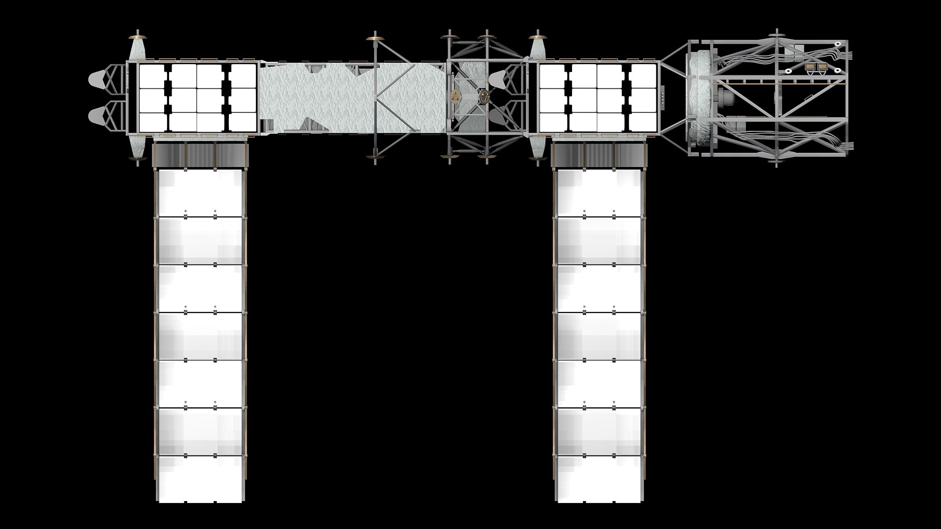 C4d Iss Outer Truss Segments