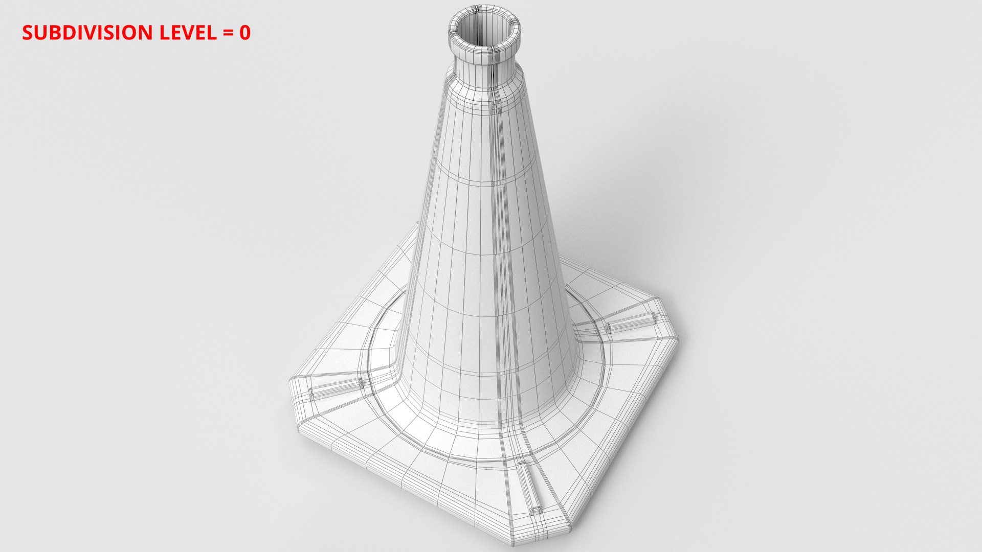 3D model Traffic Cone 50cm Orange Dirty - TurboSquid 1879023