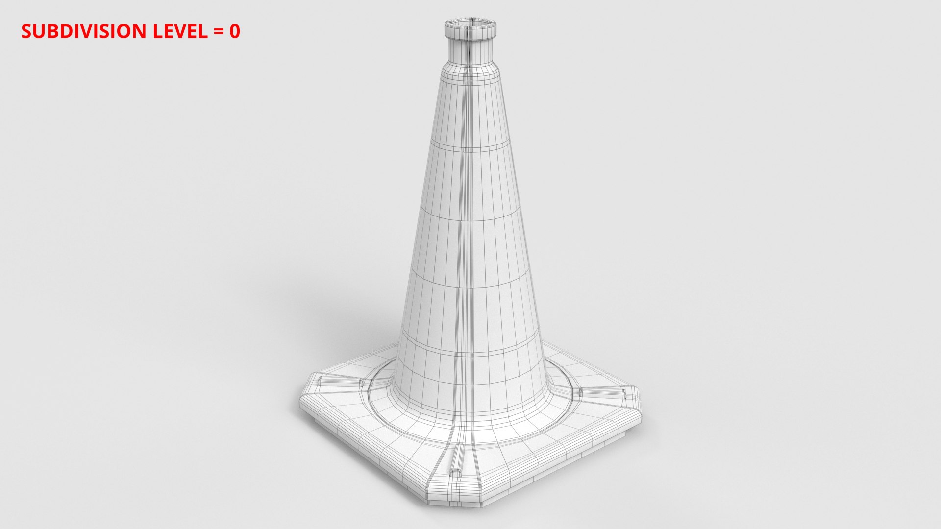 3D model Traffic Cone 50cm Orange Dirty - TurboSquid 1879023