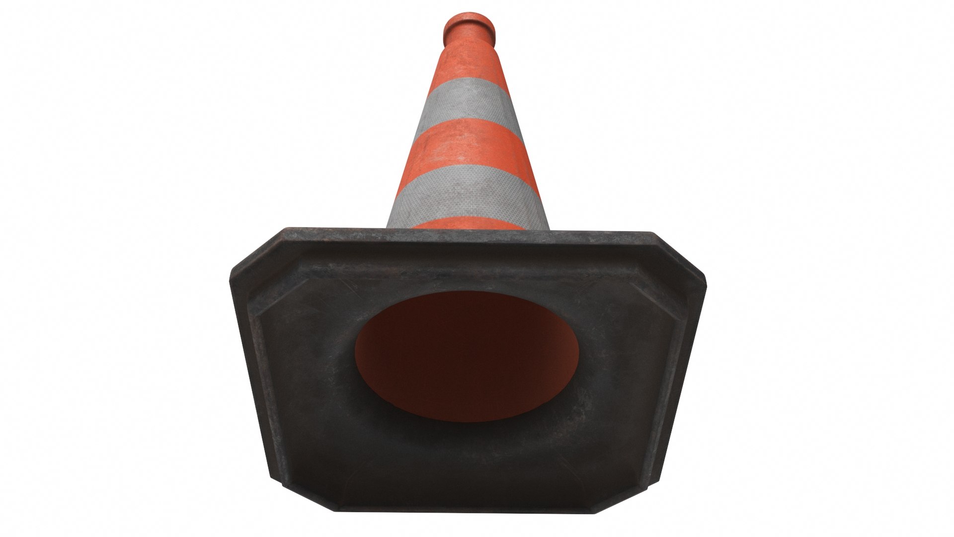 3D Model Traffic Cone 50cm Orange Dirty - TurboSquid 1879023
