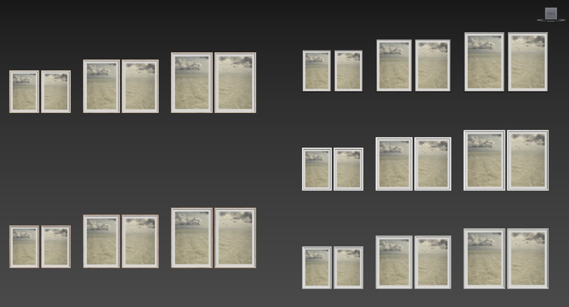 3D Picture Frames Set-394 Model - TurboSquid 2007416