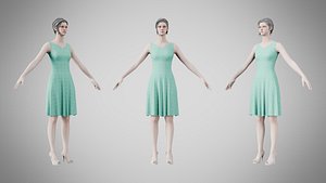 Dress 36 Cyan