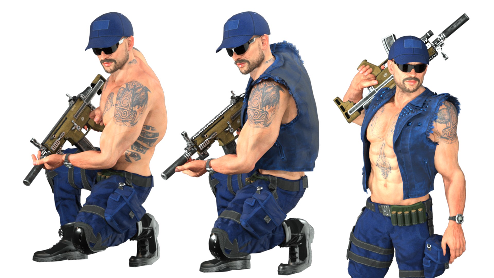 Realistic Rigged Soldier Man Character 3D model - TurboSquid 2137868