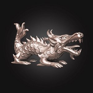3D model dragon character