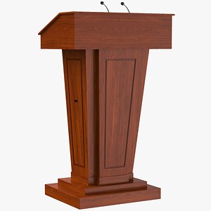 Podium with Microphones