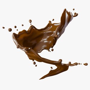 3D Chocolate Splash Curve