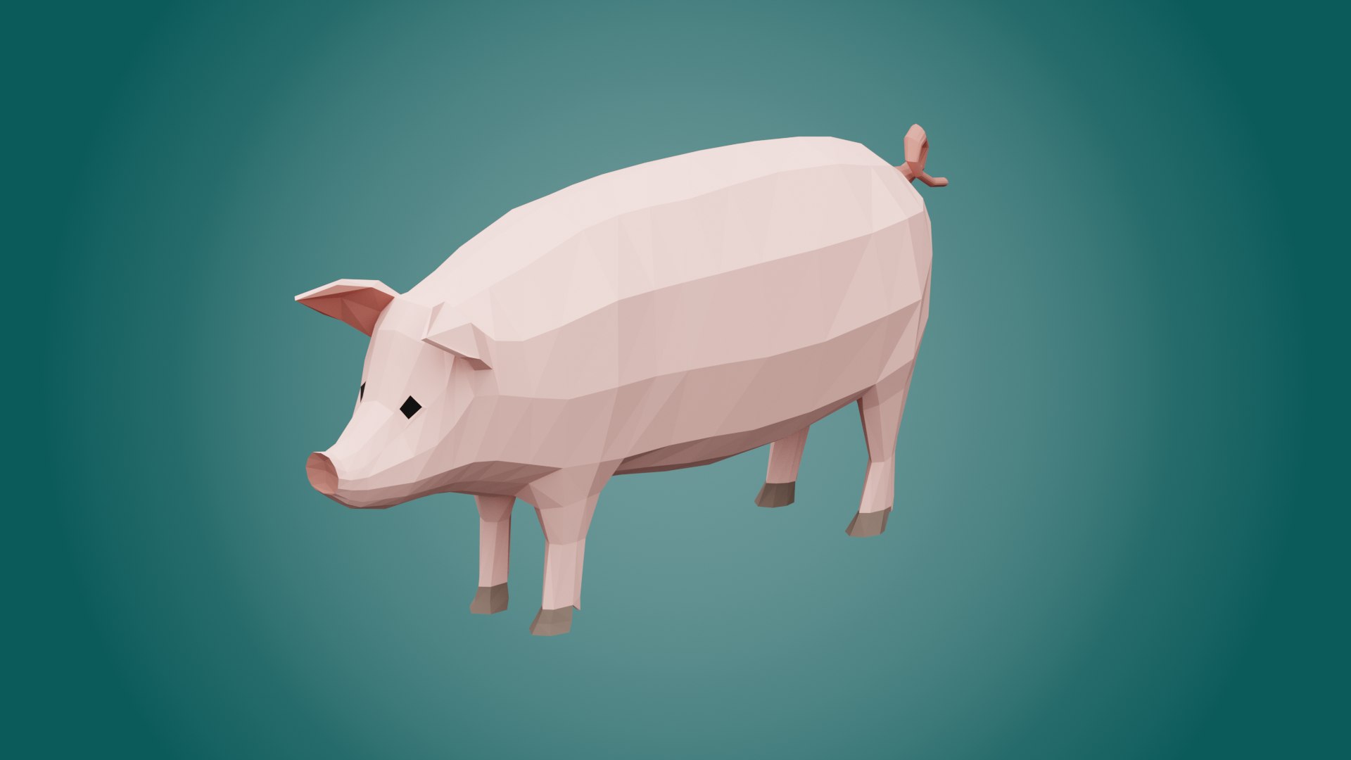 Stylized Lowpoly PIG 3D Model - TurboSquid 2185959
