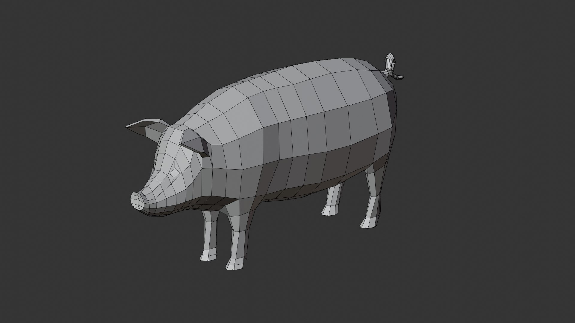 Stylized Lowpoly PIG 3D Model - TurboSquid 2185959