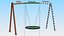 3D Nest Saucer Web Swing Green model