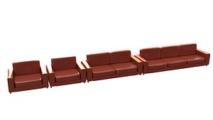 3D Simple Couch model