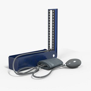 Sphygmomanometer Blood Pressure Low-poly 3D model 3D model