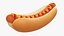 Hot dog con ketchup senape stilizzato