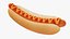 Hot dog con ketchup senape stilizzato