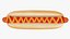 Hot dog con ketchup senape stilizzato