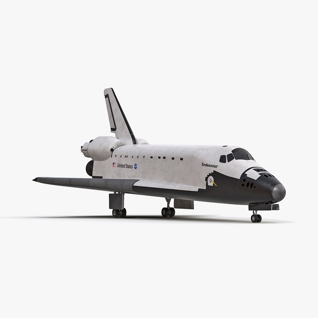 Space Shuttle Endeavour 3D model preview
