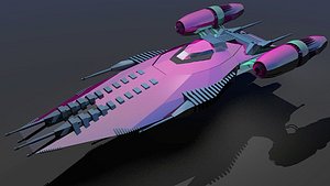 3d model starfigter space