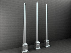 3d antique street lamp