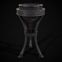 Medieval Rustic Iron Brazier